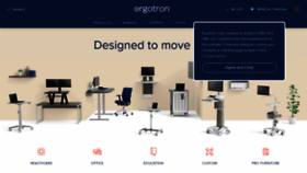 What Ergotron.nl website looked like in 2019 (4 years ago)
