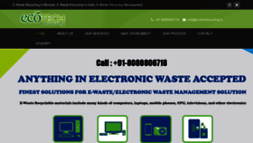 What Ecotechrecycling.in website looked like in 2019 (4 years ago)