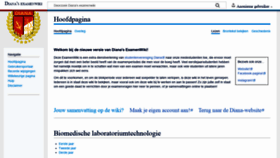What Examenwiki.diana.be website looked like in 2019 (4 years ago)
