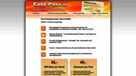 What Easy-pass.de website looked like in 2019 (4 years ago)