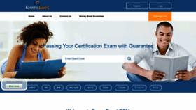 What Examsboost.com website looked like in 2019 (4 years ago)