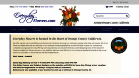 What Everydayflowers.net website looked like in 2019 (4 years ago)
