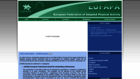 What Eufapa.eu website looked like in 2019 (4 years ago)