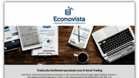 What Econovista.com website looked like in 2019 (4 years ago)