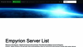 What Empyrion-servers.com website looked like in 2019 (4 years ago)