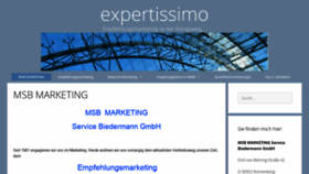 What Expertissimo.de website looked like in 2019 (4 years ago)
