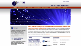 What E3systems.com website looked like in 2019 (4 years ago)