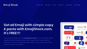 What Emojistock.com website looked like in 2019 (4 years ago)