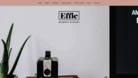 What Effiesphotography.com website looked like in 2019 (4 years ago)