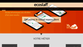 What Ecostaff.fr website looked like in 2019 (4 years ago)