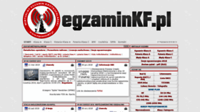 What Egzaminkf.pl website looked like in 2019 (4 years ago)
