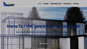 What Eltynk.pl website looked like in 2019 (4 years ago)