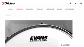 What Evansdrumheads.com website looked like in 2019 (4 years ago)