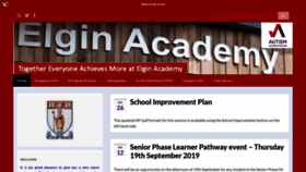 What Elginacademy.co.uk website looked like in 2019 (4 years ago)
