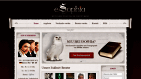 What Esophia.de website looked like in 2019 (4 years ago)