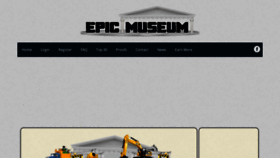 What Epicmuseum.com website looked like in 2019 (4 years ago)