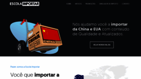What Escolaimportar.com.br website looked like in 2019 (4 years ago)