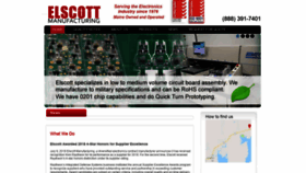 What Elscott.com website looked like in 2019 (4 years ago)