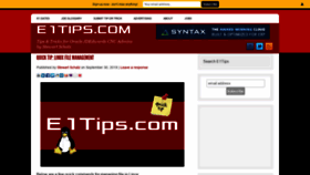What E1tips.com website looked like in 2019 (4 years ago)