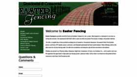 What Easterfencing.com website looked like in 2019 (4 years ago)
