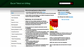 What Exceltekstenuitleg.nl website looked like in 2019 (4 years ago)