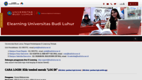 What Elearning.budiluhur.ac.id website looked like in 2019 (4 years ago)