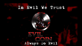 What Evilcoin.xyz website looked like in 2019 (4 years ago)