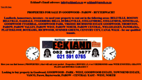 What Eckland.co.za website looked like in 2019 (4 years ago)