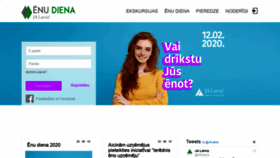 What Enudiena.lv website looked like in 2019 (4 years ago)