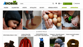 What Ekobebe.lv website looked like in 2019 (5 years ago)