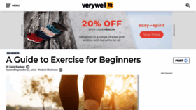 What Exercise.about.com website looked like in 2019 (4 years ago)