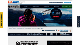 What Edlatam.com website looked like in 2019 (4 years ago)