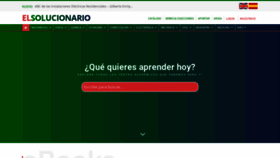 What Elsolucionario.org website looked like in 2019 (4 years ago)