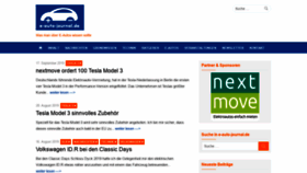What E-auto-journal.de website looked like in 2019 (4 years ago)