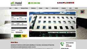 What Efihotel.cz website looked like in 2019 (4 years ago)