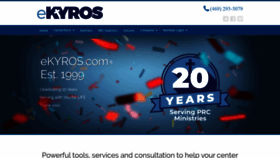 What Ekyros.com website looked like in 2019 (4 years ago)