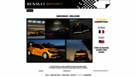 What Extranet-competition.renault-sport.com website looked like in 2019 (4 years ago)