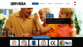 What Ervesa.com website looked like in 2019 (4 years ago)