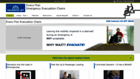 What Evacutrac.com website looked like in 2019 (4 years ago)