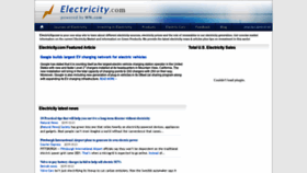 What Electricity.com website looked like in 2019 (4 years ago)