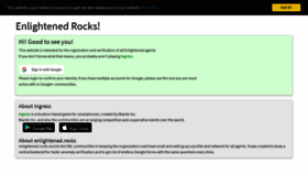 What Enlightened.rocks website looked like in 2019 (4 years ago)