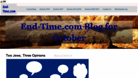What End-time.com website looked like in 2019 (4 years ago)