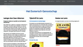 What Esoterischgenootschap.nl website looked like in 2019 (4 years ago)