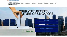 What Elections.gov.sg website looked like in 2019 (4 years ago)