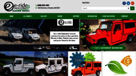 What E-ride.com website looked like in 2019 (4 years ago)