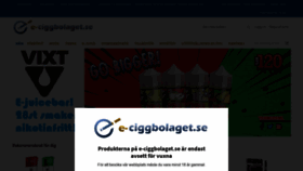 What E-ciggbolaget.se website looked like in 2019 (4 years ago)