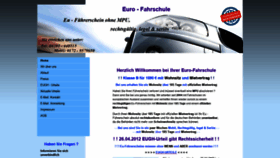 What Euro-fahrschule.com website looked like in 2019 (4 years ago)