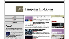What Entreprises-et-decideurs.fr website looked like in 2019 (4 years ago)