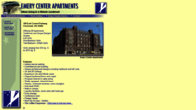 What Emerycenterapts.com website looked like in 2019 (4 years ago)