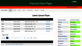 What Exam-paper.in website looked like in 2019 (4 years ago)